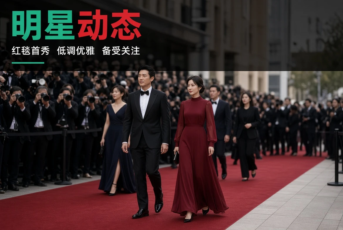 明星公开活动及作品动态栏目形象